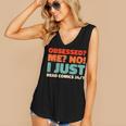 Retro Superheroes Art Graphic Novels Vintage Comic Books Women's V-Neck Tank Top Retro Superheroes Art Graphic Novels Vintage Comic Books Women's V-Neck Tank Top