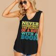Retro Never Underestimate The Power Of a Boy With a Book Women's V-Neck Tank Top