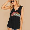 Retro Vintage Wildflowers Book Shirt Book Lover Women's V-Neck Tank Top