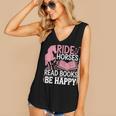 Ride Horses Read Books Be Happy Women's V-Neck Tank Top Ride Horses Read Books Be Happy Women's V-Neck Tank Top