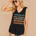 Running On Race Walking Social Introvert Humor Vintage Women's V-Neck Tank Top