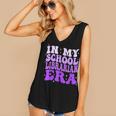In My School Librarian Era Groovy Back To School Book Lover Women's V-Neck Tank Top In My School Librarian Era Groovy Back To School Book Lover Women's V-Neck Tank Top