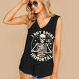 Skeleton I Buy Books Like I'm Immortal Halloween Women's V-Neck Tank Top Skeleton I Buy Books Like I'm Immortal Halloween Women's V-Neck Tank Top