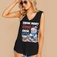 Snowman Winter Snow So Many Books Christmas Snow Little Time Women's V-Neck Tank Top