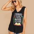 Sorry I Can't I Have Book Club Women's V-Neck Tank Top Sorry I Can't I Have Book Club Women's V-Neck Tank Top