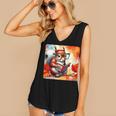 Squirrel Reading Comic Book On Autumn Branch Glasses Leaves Women's V-Neck Tank Top Squirrel Reading Comic Book On Autumn Branch Glasses Leaves Women's V-Neck Tank Top