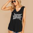 Support Your Local Library Horror Bookworm Women's V-Neck Tank Top Support Your Local Library Horror Bookworm Women's V-Neck Tank Top