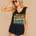 I Survived Reading Banned Books Read Librarian Men Women Women's V-Neck Tank Top