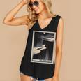 Tarot Cards Guide Book Esoteric Mysticism Clothing The Fool Tarot Card -Adults & Kids Small Short Sleeve Crew Neck Classic Fit Women's V-Neck Tank Top