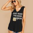 Teacher Quote Just Read The Book Bruh For Men Women Girls Kids Women's V-Neck Tank Top Teacher Quote Just Read The Book Bruh For Men Women Girls Kids Women's V-Neck Tank Top