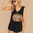 Thanksgiving Fall Books Pumpkins Vintage Library Teacher Kid Women's V-Neck Tank Top