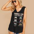 Things I Do In My Spare Time Book Reader Book Reading Lover Women's V-Neck Tank Top