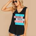 Threadless Grey Sky Chai Trans Book Pride Graphic Women's V-Neck Tank Top