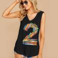 Toddler 2nd Birthday Books Themed 2 Year Old Boys Kids Girls Women's V-Neck Tank Top