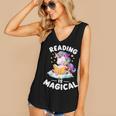 Unicorn Teacher Reading Is Magical Book Women's V-Neck Tank Top Unicorn Teacher Reading Is Magical Book Women's V-Neck Tank Top