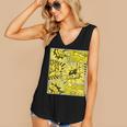 Varsity-Gold Yellow Comic Book University Varsity-Gold Women's V-Neck Tank Top