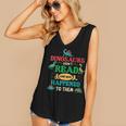 Vintage Librarian Book Reader Library Book Reading Women's V-Neck Tank Top