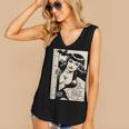 Vintage Vampire Bat Vampire Pin Up Girl Horror Comic Book Women's V-Neck Tank Top