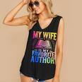 My Wife Is My Favorite Author Book Writer Writing Husband Women's V-Neck Tank Top My Wife Is My Favorite Author Book Writer Writing Husband Women's V-Neck Tank Top