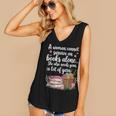 Woman Cannot Survive On Books Alone She Also Needs Yarn Women's V-Neck Tank Top