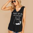 Women's First Of All I’m A Delight Cute Cat Books Coffee Humor Women's V-Neck Tank Top Women's First Of All I’m A Delight Cute Cat Books Coffee Humor Women's V-Neck Tank Top