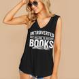 Women's Introverted But Willing To Discuss Books Women's V-Neck Tank Top