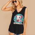 Women's Readsolotl Kawaii Axolotl Reading Book Lover Women's V-Neck Tank Top Women's Readsolotl Kawaii Axolotl Reading Book Lover Women's V-Neck Tank Top