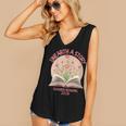 Women's Unearth a Story 2026 Summer Reading Program Flowers Book Women's V-Neck Tank Top Women's Unearth a Story 2026 Summer Reading Program Flowers Book Women's V-Neck Tank Top