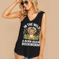 Women's Wild About Reading Book Reader Lion Zoo Animals Kids Women's V-Neck Tank Top Women's Wild About Reading Book Reader Lion Zoo Animals Kids Women's V-Neck Tank Top