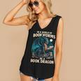 In a World Of Bookworms Be a Book Dragon Reading Women's V-Neck Tank Top In a World Of Bookworms Be a Book Dragon Reading Women's V-Neck Tank Top