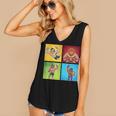 Wrestling Comic Book Wrestler Mexican Lucha Libre Mask Women's V-Neck Tank Top