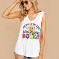 100 Days In The Book Fun 100 Days Of School Boy Girl Teacher Women's V-Neck Tank Top