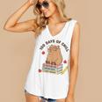 100 Days Of Chill Cute Capybara School Book Lover Women's V-Neck Tank Top