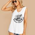 2 SIDES I Look Better Bent Over A Book Saying Quote Women's V-Neck Tank Top