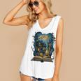 4 Books Are Portable Magic Bookish Reading Nerd Quote Women's V-Neck Tank Top