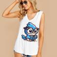 Adorable Book Lover Blue Jay With Reading Glasses Cute Raglan Baseball Tee Women's V-Neck Tank Top Adorable Book Lover Blue Jay With Reading Glasses Cute Raglan Baseball Tee Women's V-Neck Tank Top