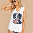 Adorable Book Lover Border Collie With Reading Glasses Cute Raglan Baseball Tee Women's V-Neck Tank Top Adorable Book Lover Border Collie With Reading Glasses Cute Raglan Baseball Tee Women's V-Neck Tank Top