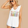 Applied Behavior Analysis Book Wildflower ABA RBT Therapist Premium Tri-Blend Women's V-Neck Tank Top Applied Behavior Analysis Book Wildflower ABA RBT Therapist Premium Tri-Blend Women's V-Neck Tank Top