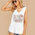 Barely Tolerable Book Floral Bookworm Lover Bookish Premium Women's V-Neck Tank Top