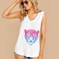 Bi Shy And Ready To Cry Bisexual Introvert Bi Pride Raglan Baseball Tee Women's V-Neck Tank Top