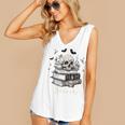 Boo Skeleton Skull Books Halloween Women School Teacher Kid Premium Women's V-Neck Tank Top Boo Skeleton Skull Books Halloween Women School Teacher Kid Premium Women's V-Neck Tank Top