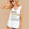 Book Chapter Verse Christian Bible Reformed Theology Women's V-Neck Tank Top