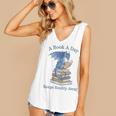 A Book A Day Keeps Reality Away Premium Tri-Blend Women's V-Neck Tank Top