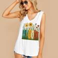 Book Flower 8647 Foxtrots Deltas Tangos Women's V-Neck Tank Top