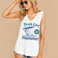 Book Girl Summer Bookish Beach Women's V-Neck Tank Top
