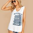 Book Lover Bookish Reader Bibliophile Book Nerd Titles Women's V-Neck Tank Top