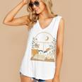 Book Lover Moonlight Reading Scene Night Women's V-Neck Tank Top