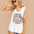 Book Lovers a Book a Day Keeps The Mental Breakdown Away Women's V-Neck Tank Top