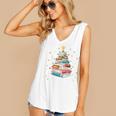 All Booked For Christmas Book Christmas Book Lover Librarian Women's V-Neck Tank Top All Booked For Christmas Book Christmas Book Lover Librarian Women's V-Neck Tank Top