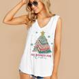 All Booked For Christmas Book Christmas Tree Lights Bookish Women's V-Neck Tank Top